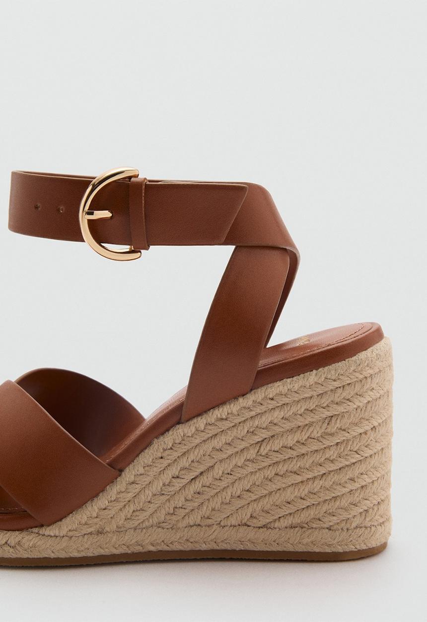 MANGO - Pati heel - medium brown