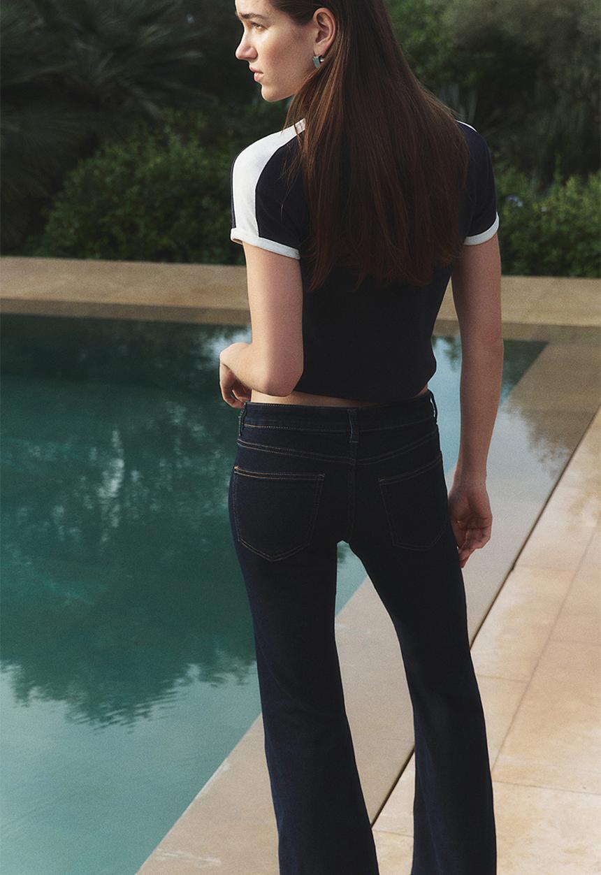 H&M - Short printed T-shirt - navy blue amour