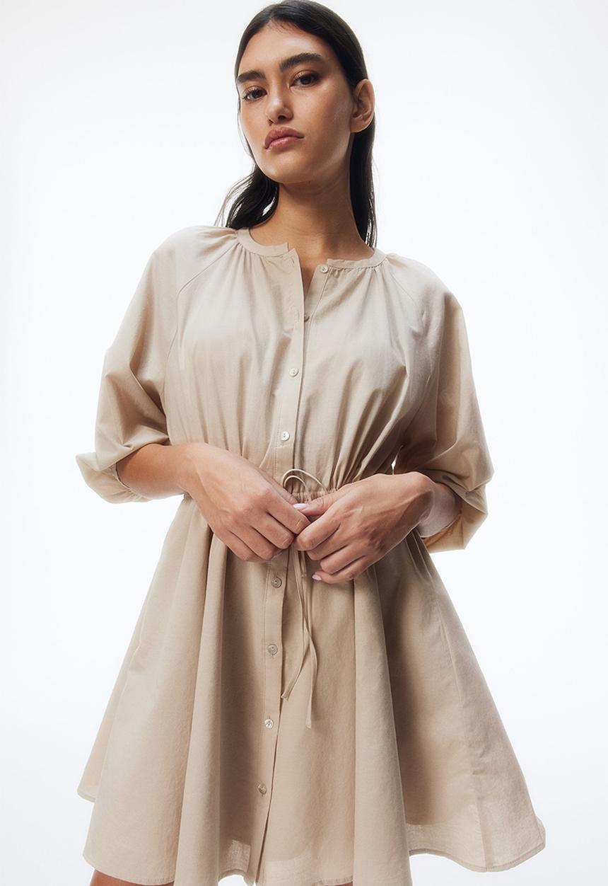 H&M - Cotton dress - beige