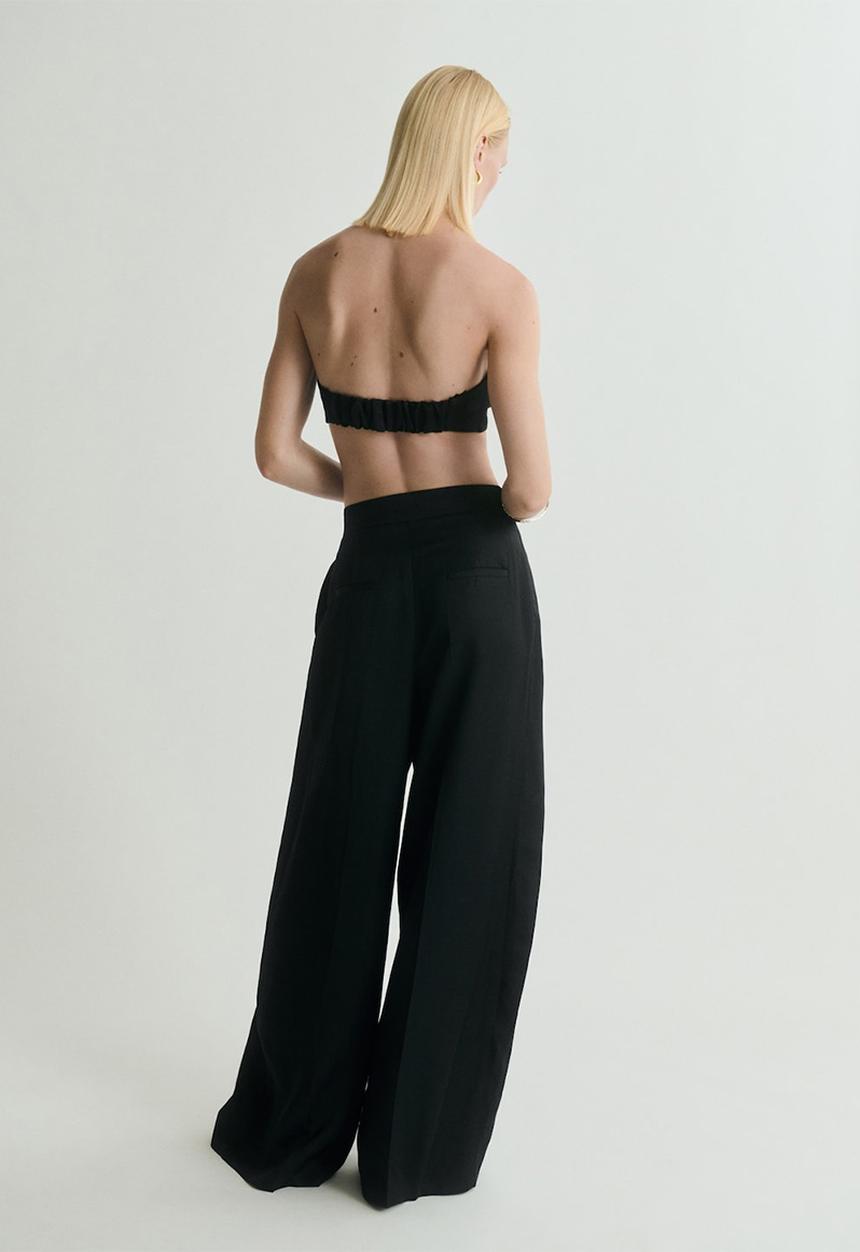 MANGO - Trousers Danielle - Black