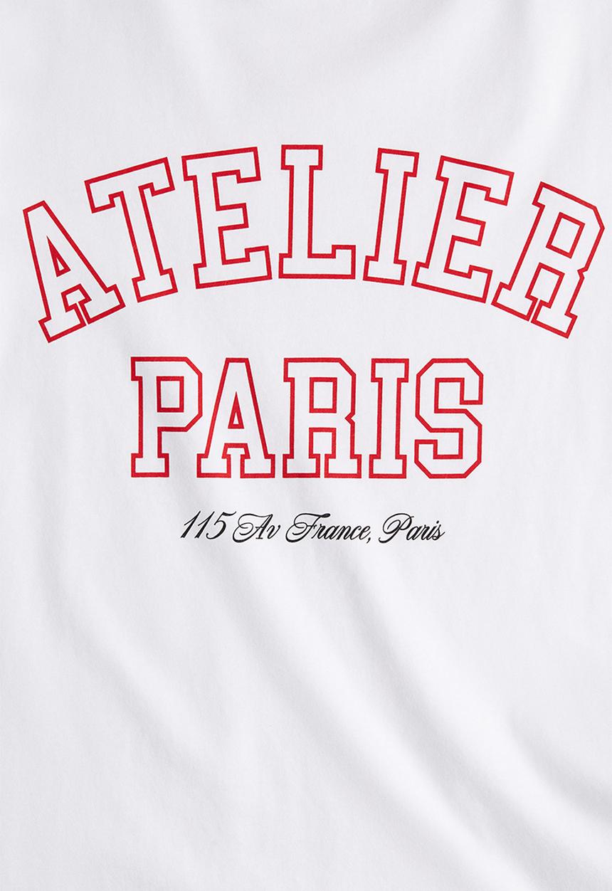 H&M - Printed T-shirt - white atelier paris 
