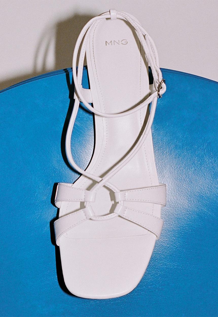 MANGO - Paloma heel - white