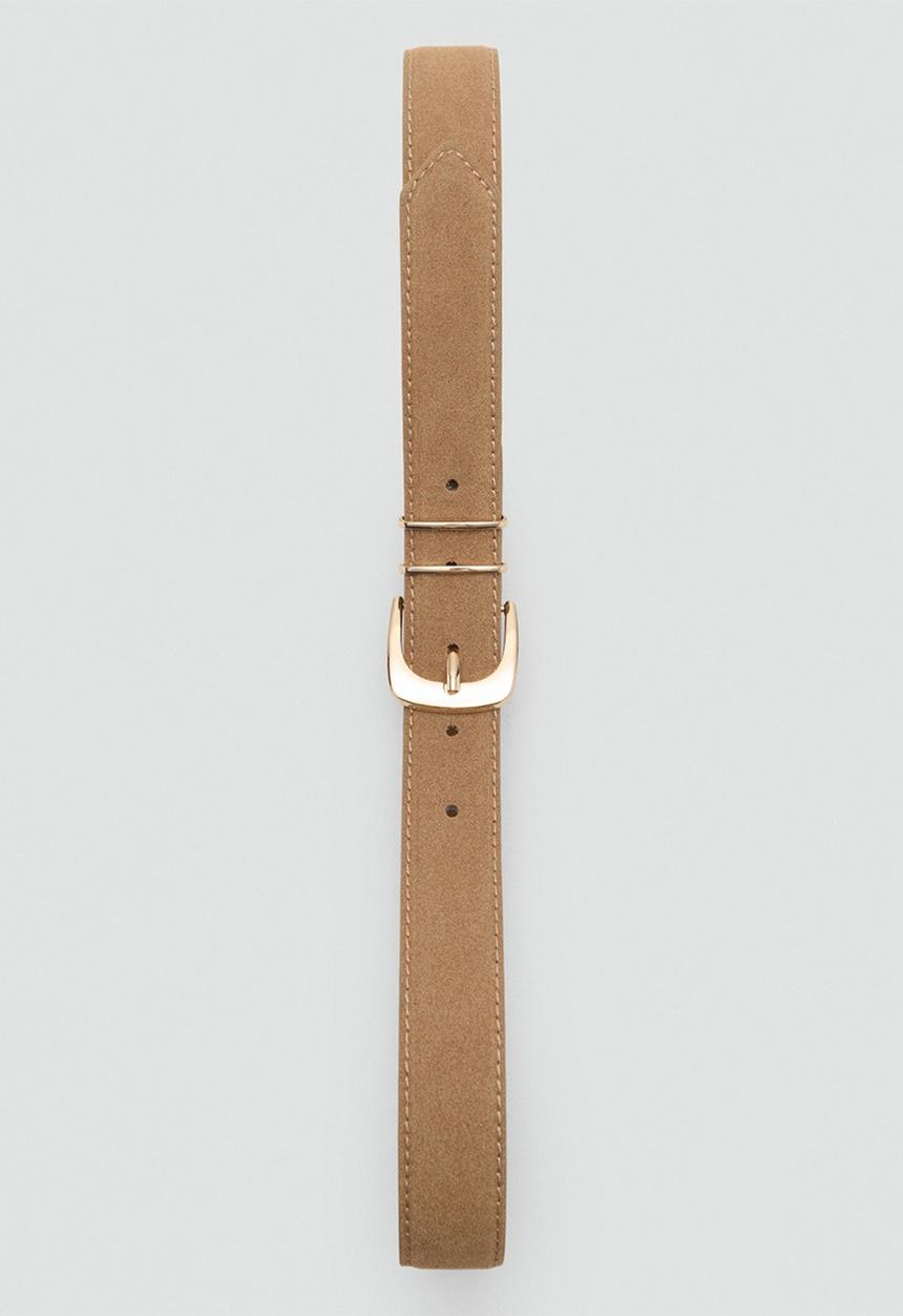 MANGO - Mayo belt - light brown