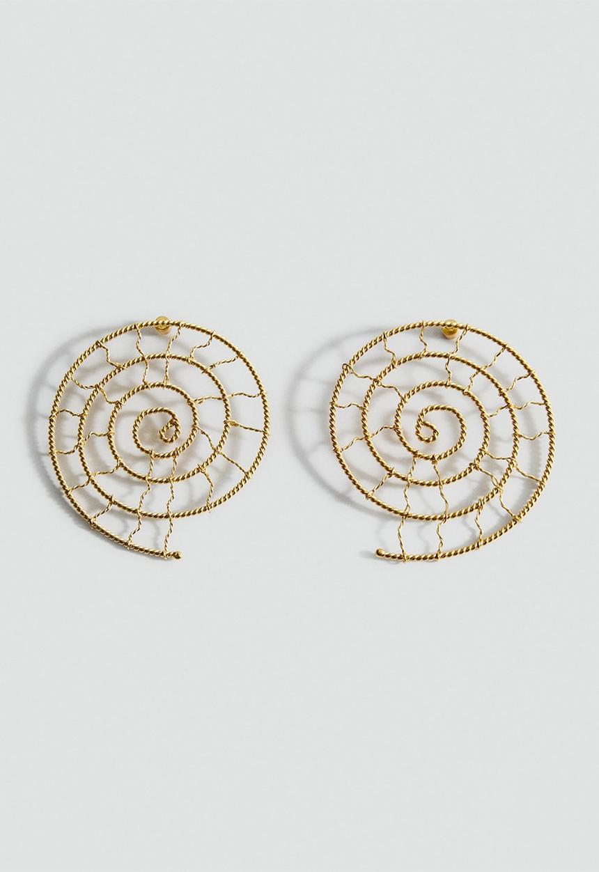 MANGO - Tesla earrings - gold