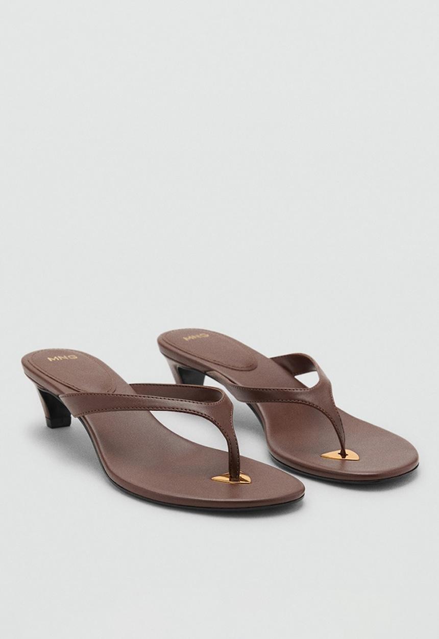 MANGO - Siena heel - dark brown