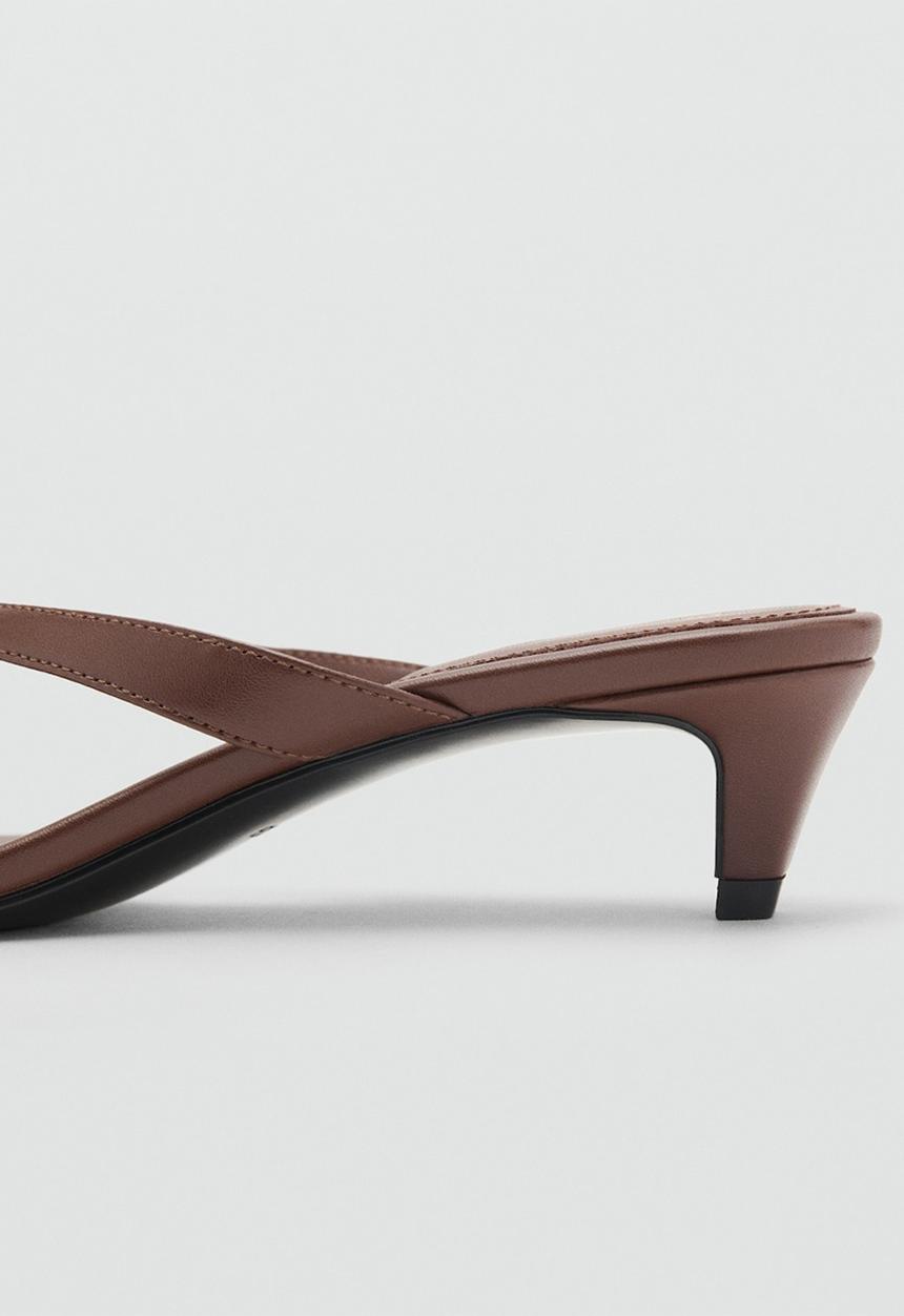 MANGO - Siena heel - dark brown