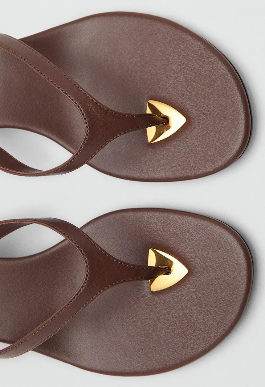 MANGO - Siena heel - dark brown