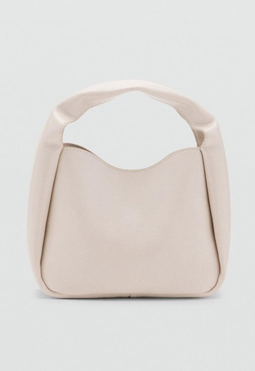 MANGO - Paco top handle bag - natural