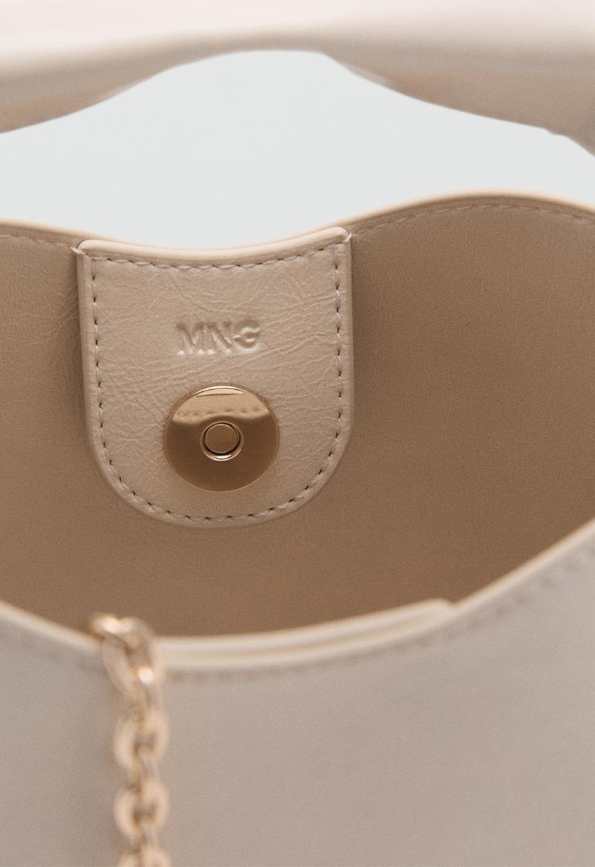 MANGO - Paco top handle bag - natural