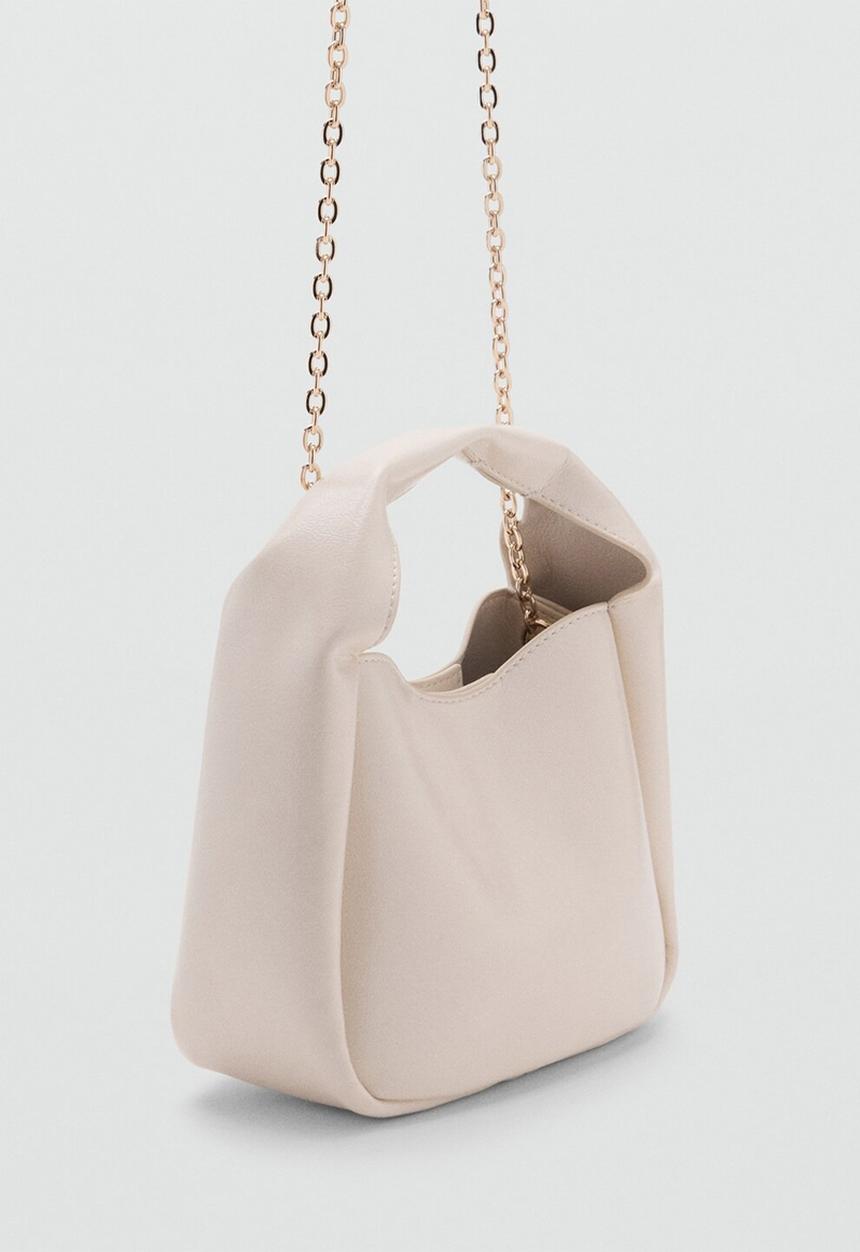MANGO - Paco top handle bag - natural