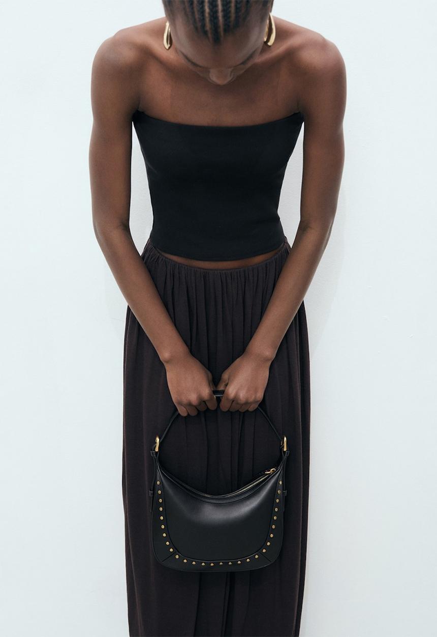 MANGO - Serrat shoulder bag - black