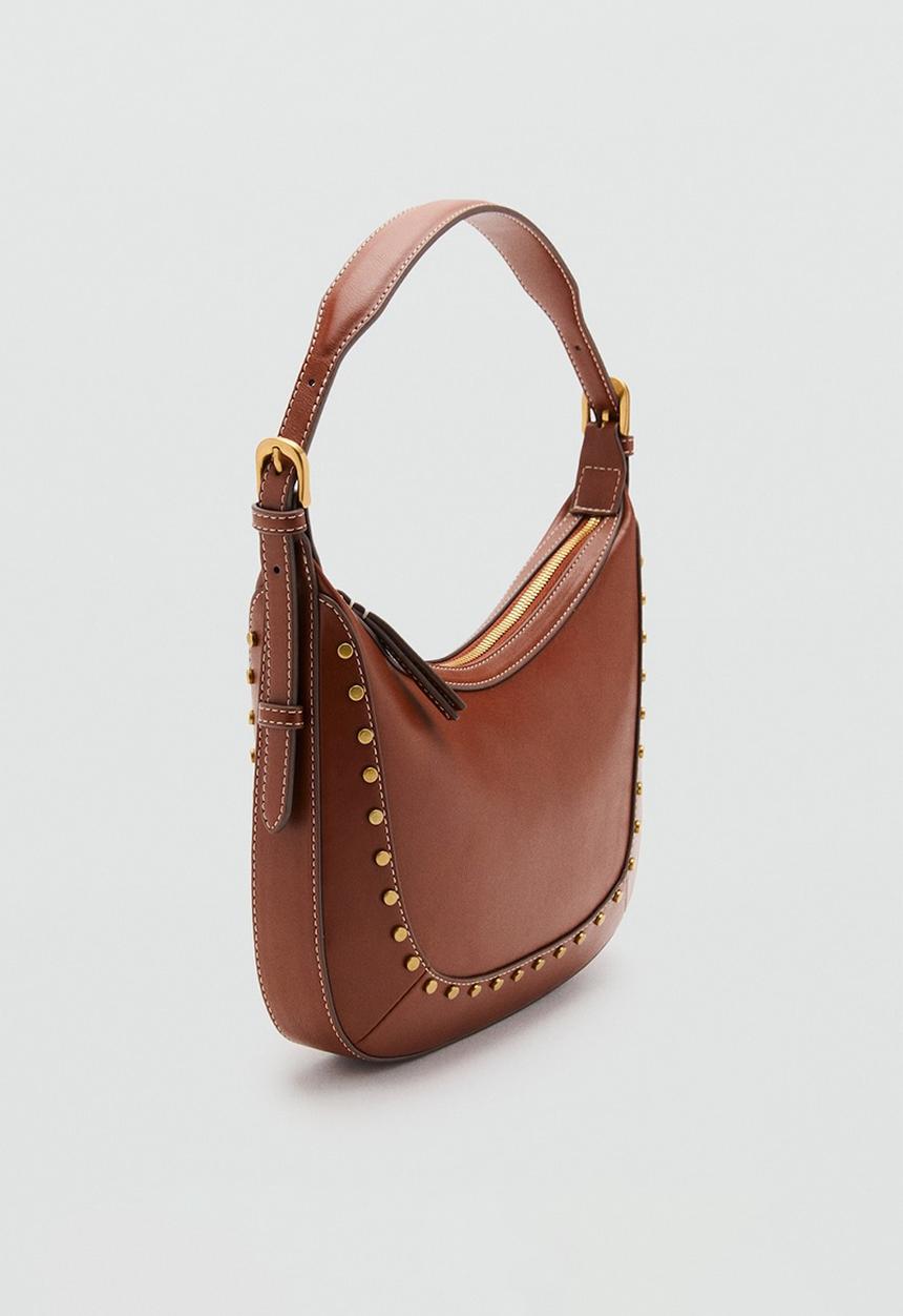 MANGO - Serrat shoulder bag - brown