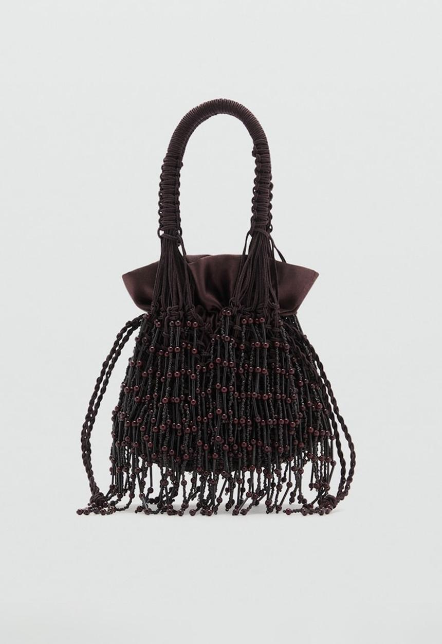 MANGO - Pazo top handle bag - brown