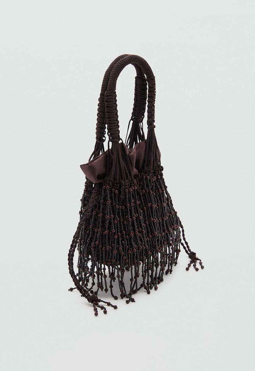 MANGO - Pazo top handle bag - brown