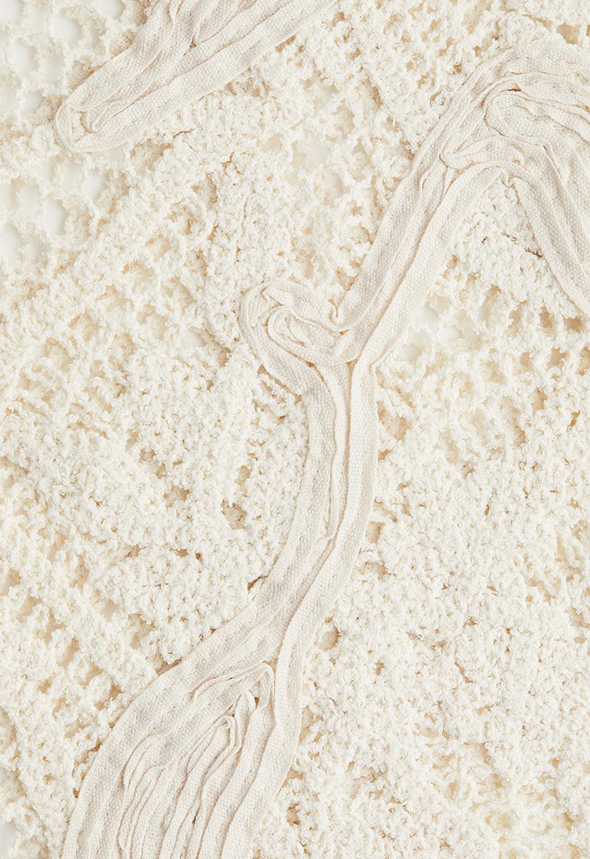 H&M - Crochet-look vest top - cream 