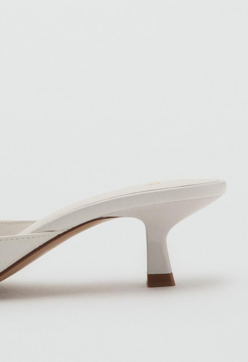 MANGO - Lidia heel - white