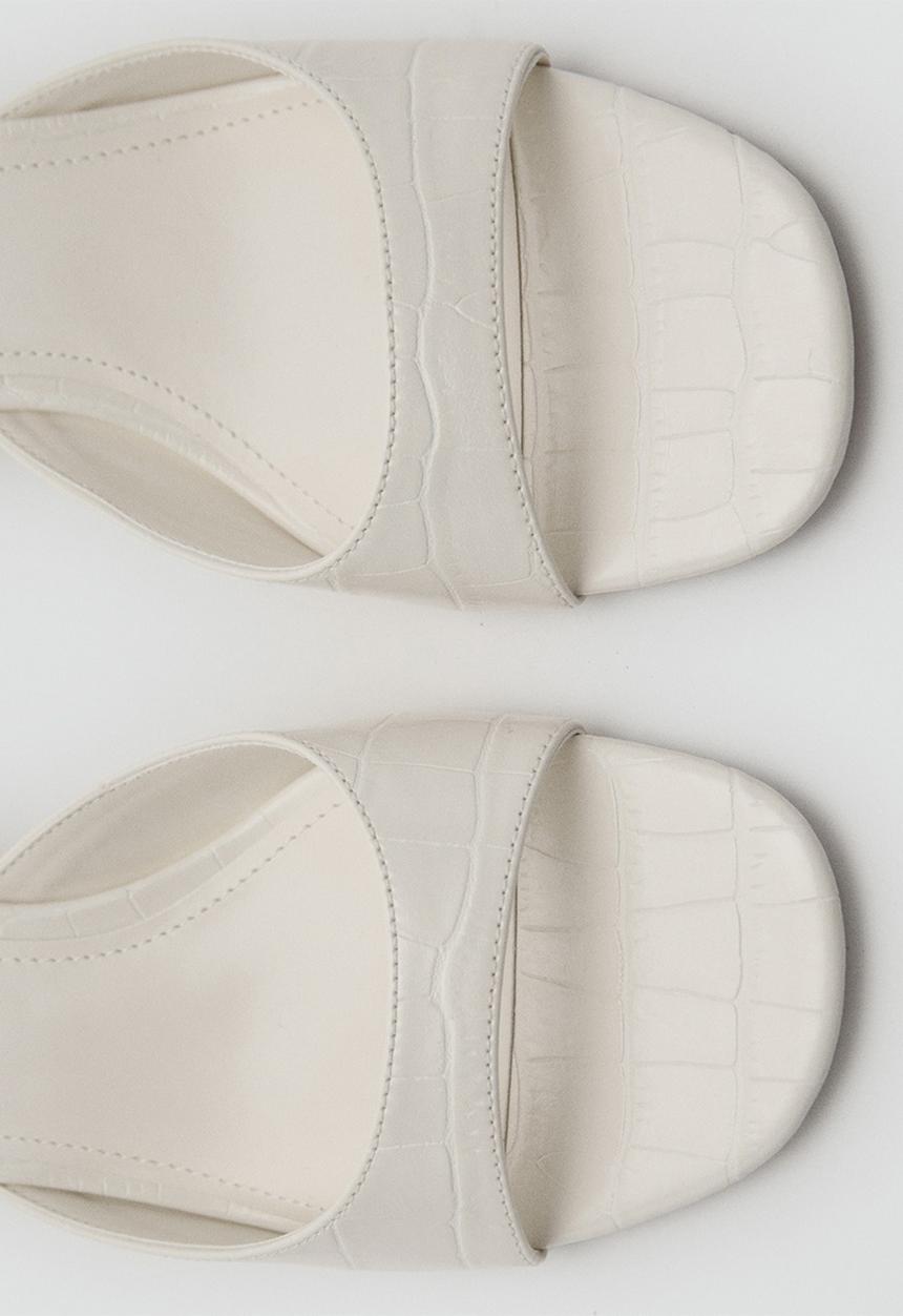MANGO - Lidia heel - white
