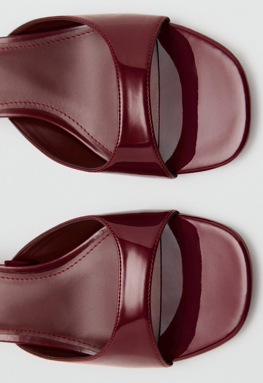MANGO - Lidia heel - dark red