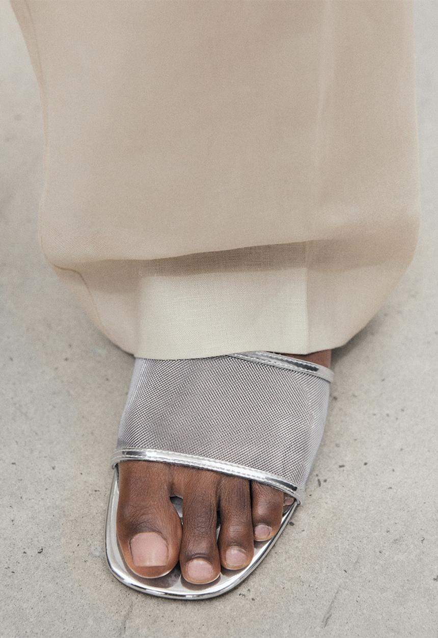 MANGO - Salma heel - silver