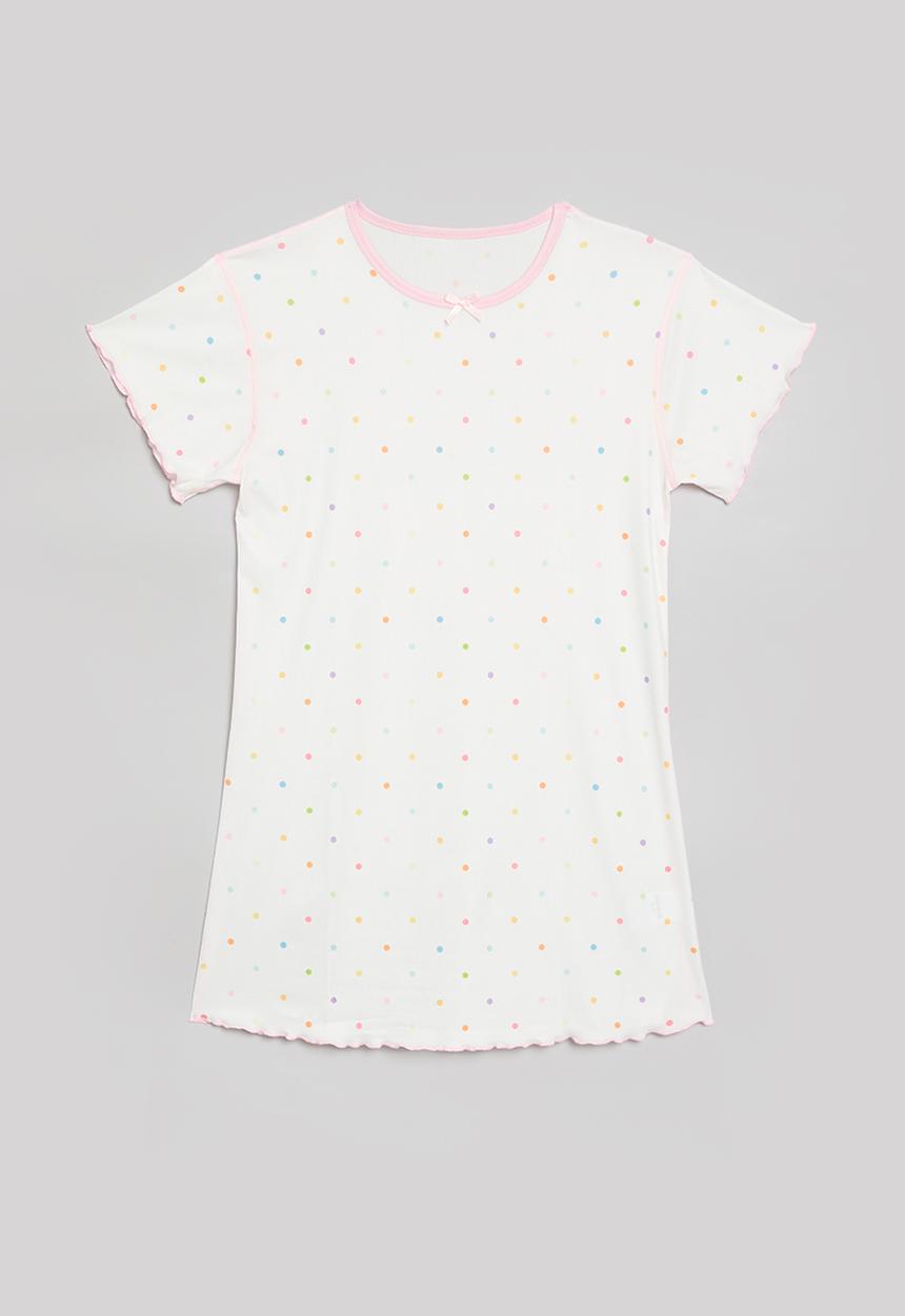 Pop Candy - Polka dot night dress - white