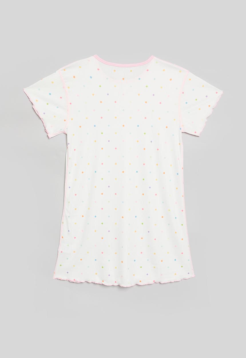 Pop Candy - Polka dot night dress - white