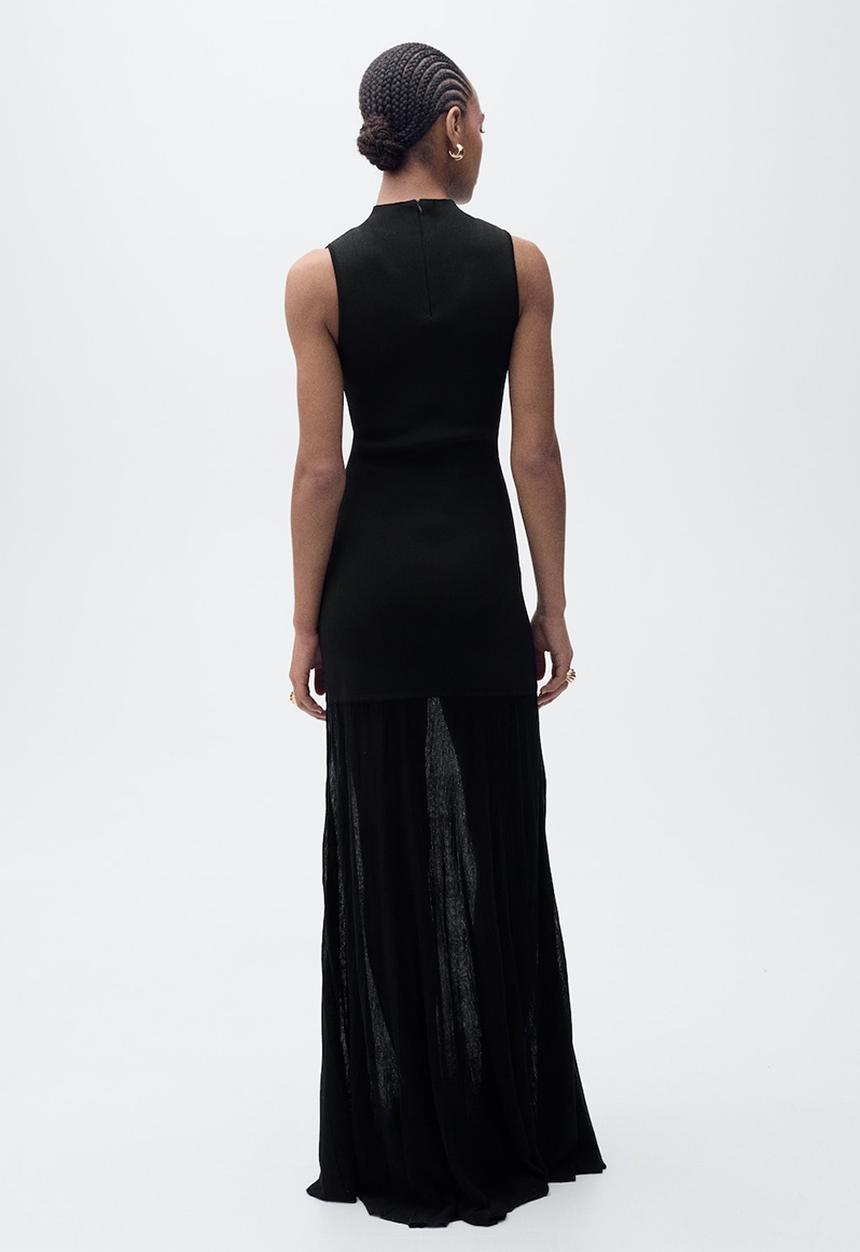 MANGO - Dress Fleas - Black