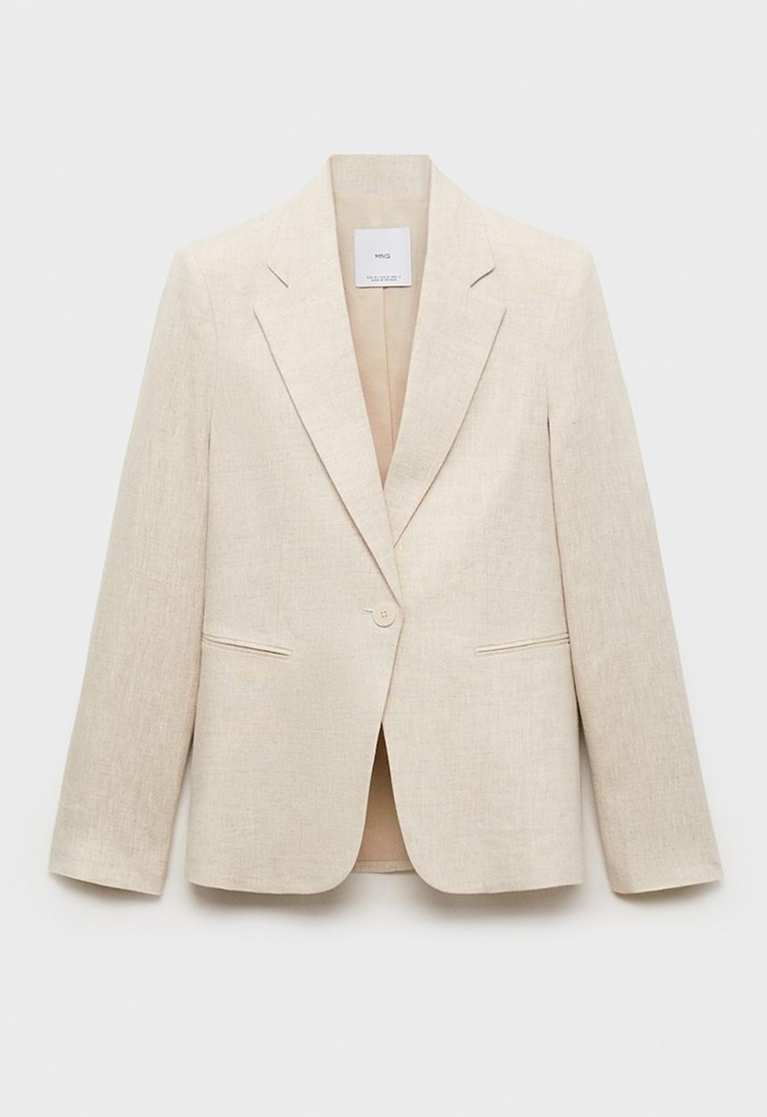 MANGO - Blazer Boreli - Light Pastel Gray