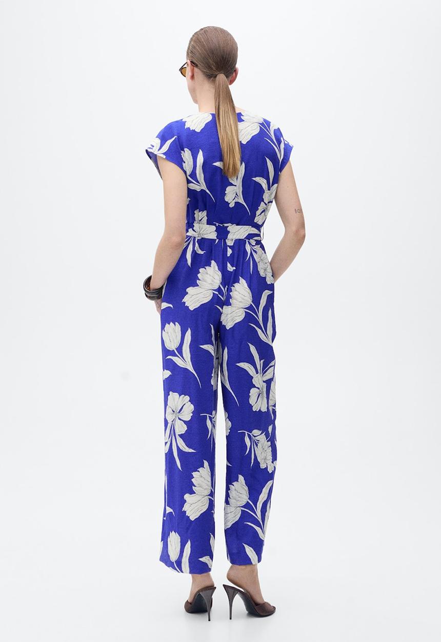 MANGO - Jumpsuit Lorain - Medium Blue