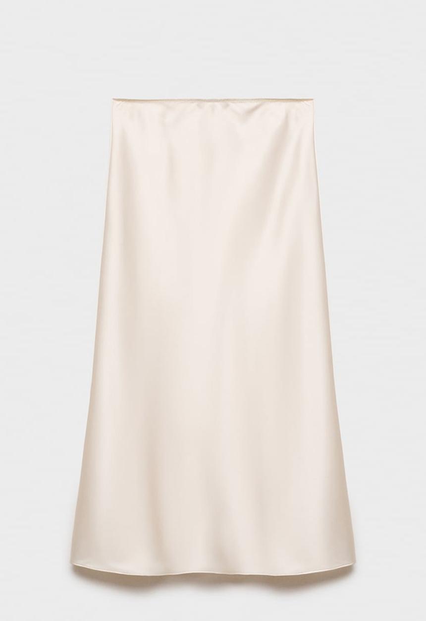 MANGO - Skirt Mia2 - Light Beige