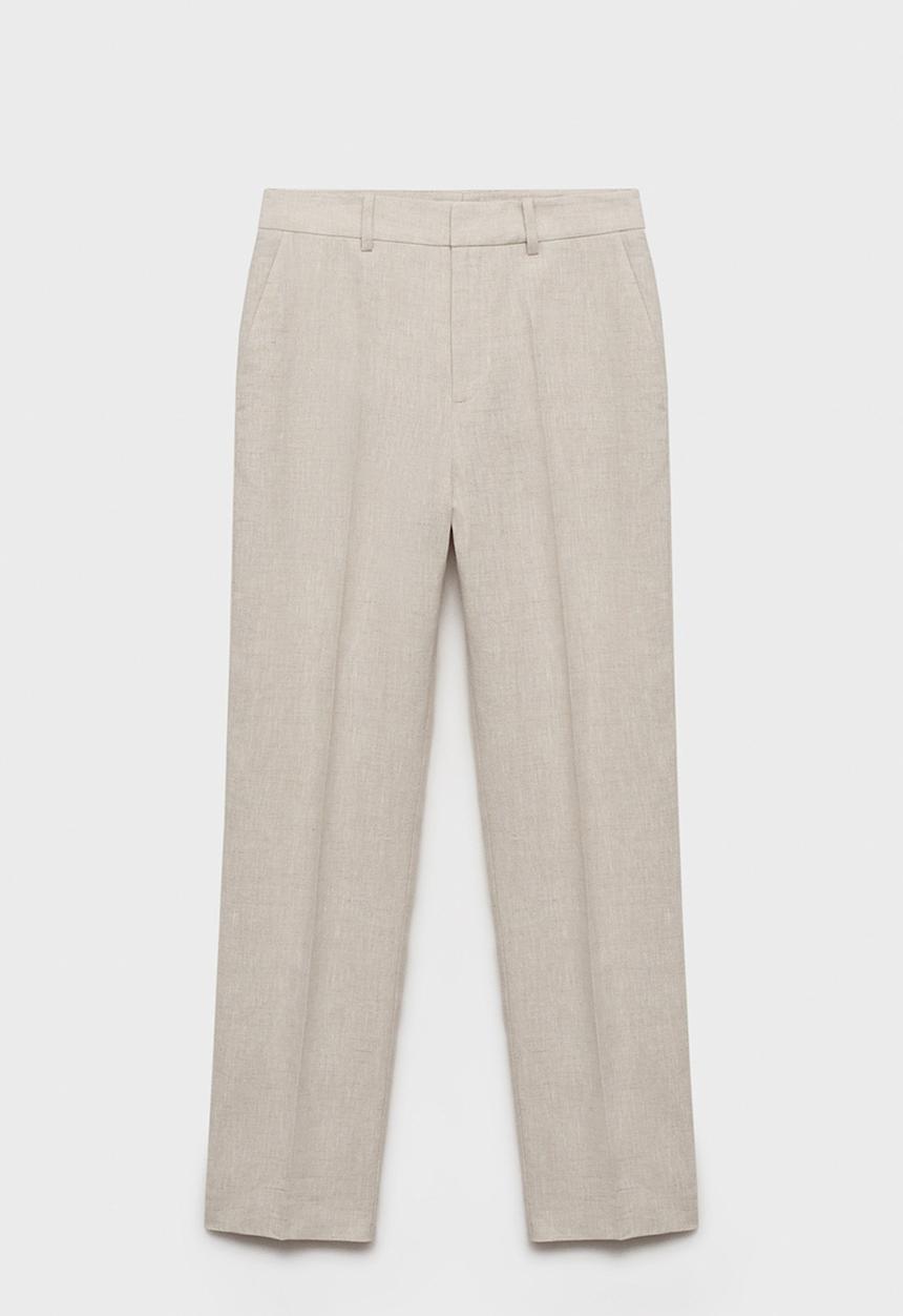 MANGO - Trousers Boreli - Light Pastel Gray