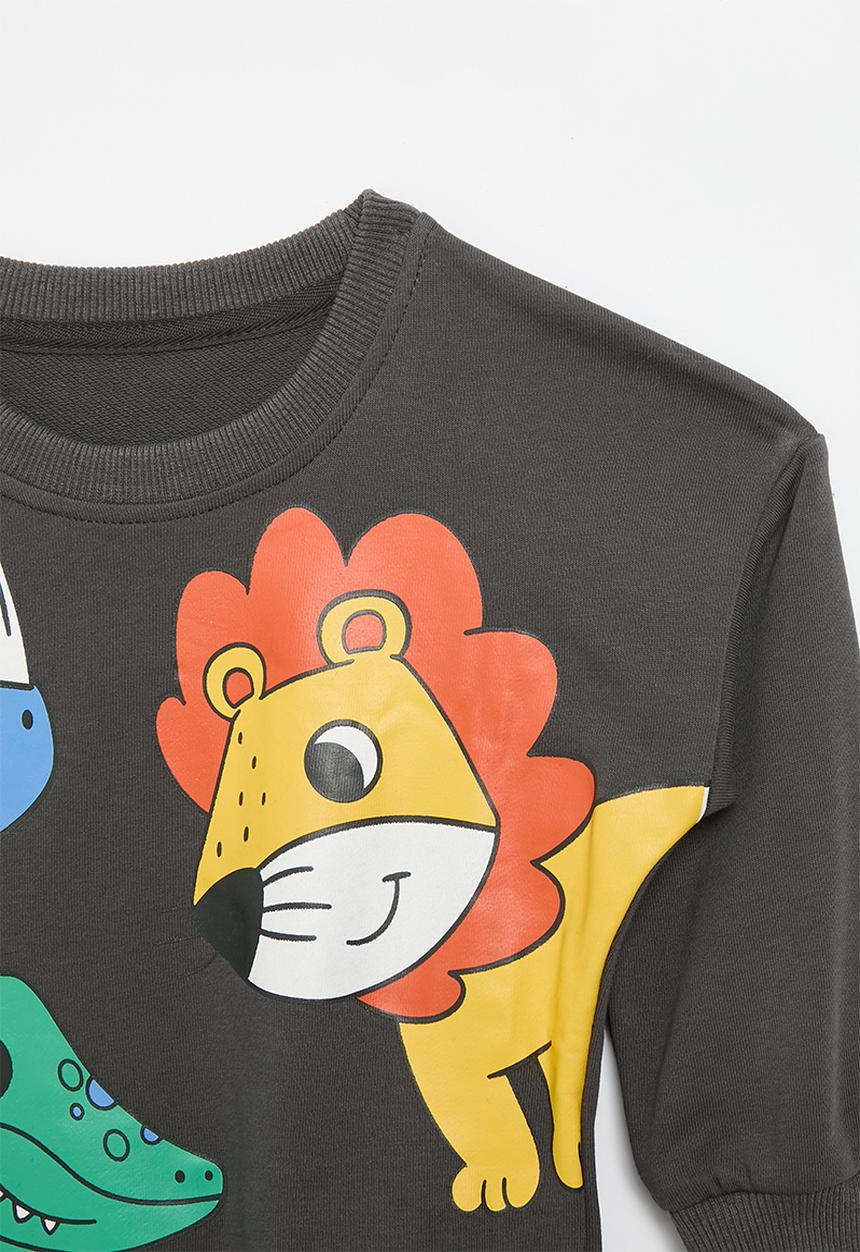 Pop Candy - Printed sweat top - grey
