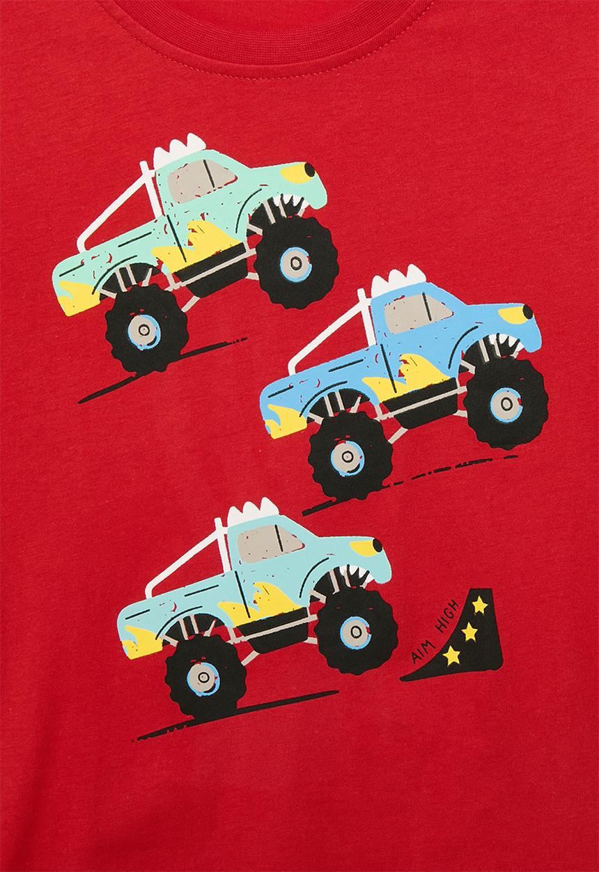 Pop Candy - Printed long sleeve - red