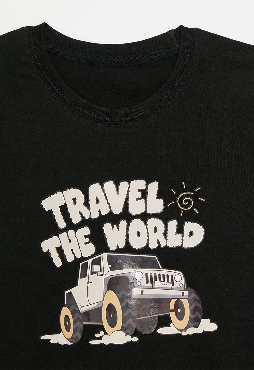 Pop Candy - Printed tee - black