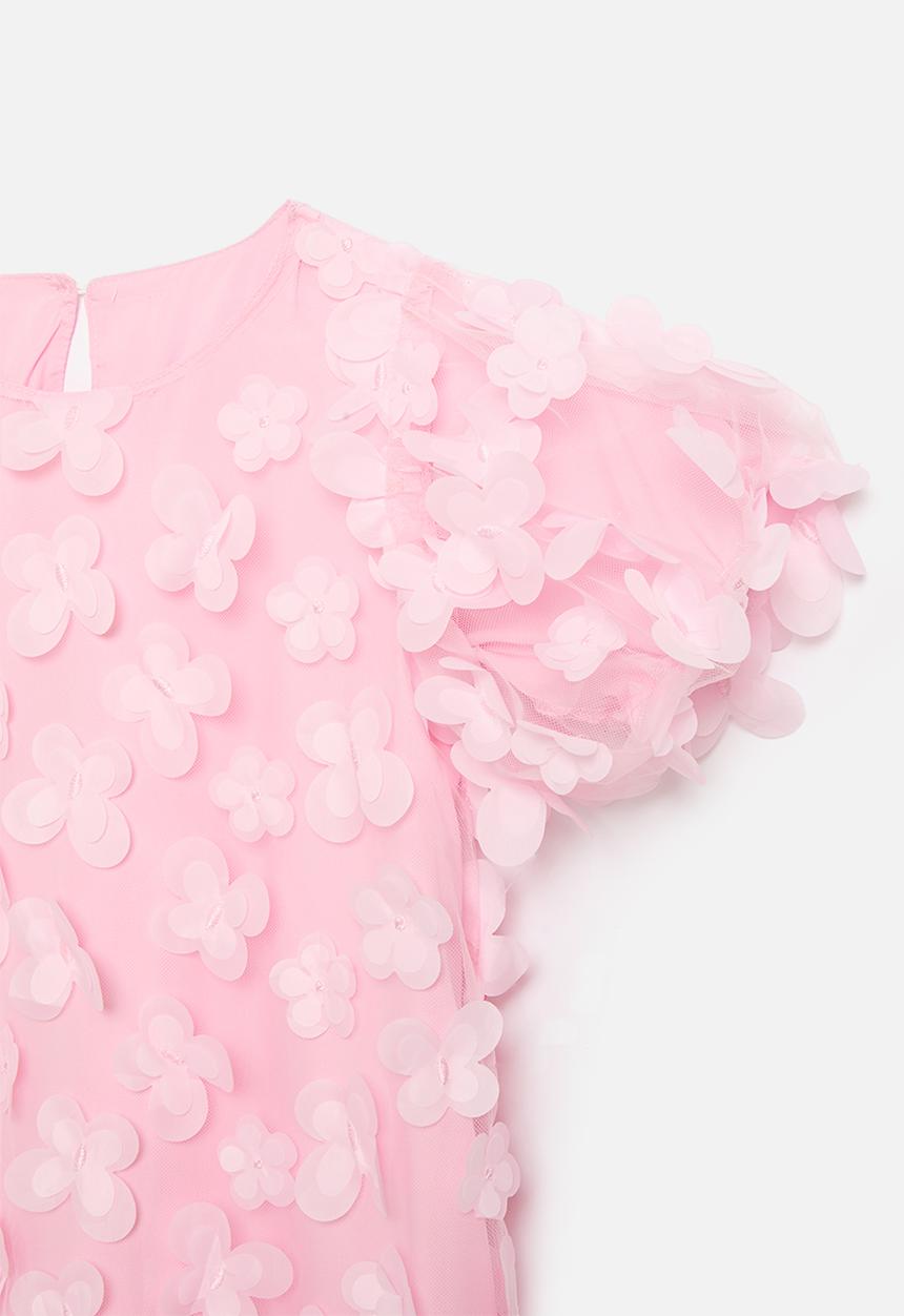 Pop Candy - Floral applique dress - pink