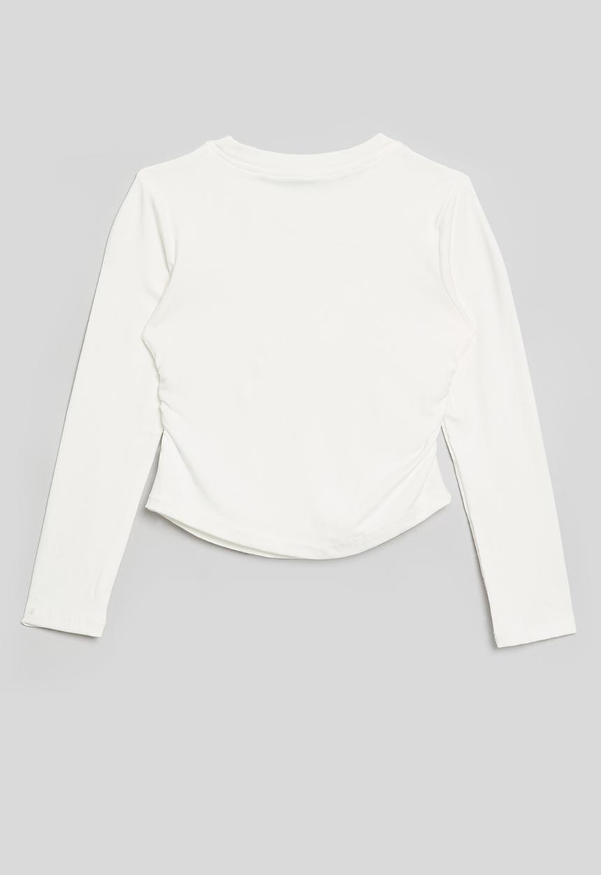 Pop Candy - Bow print crew neck tee - white