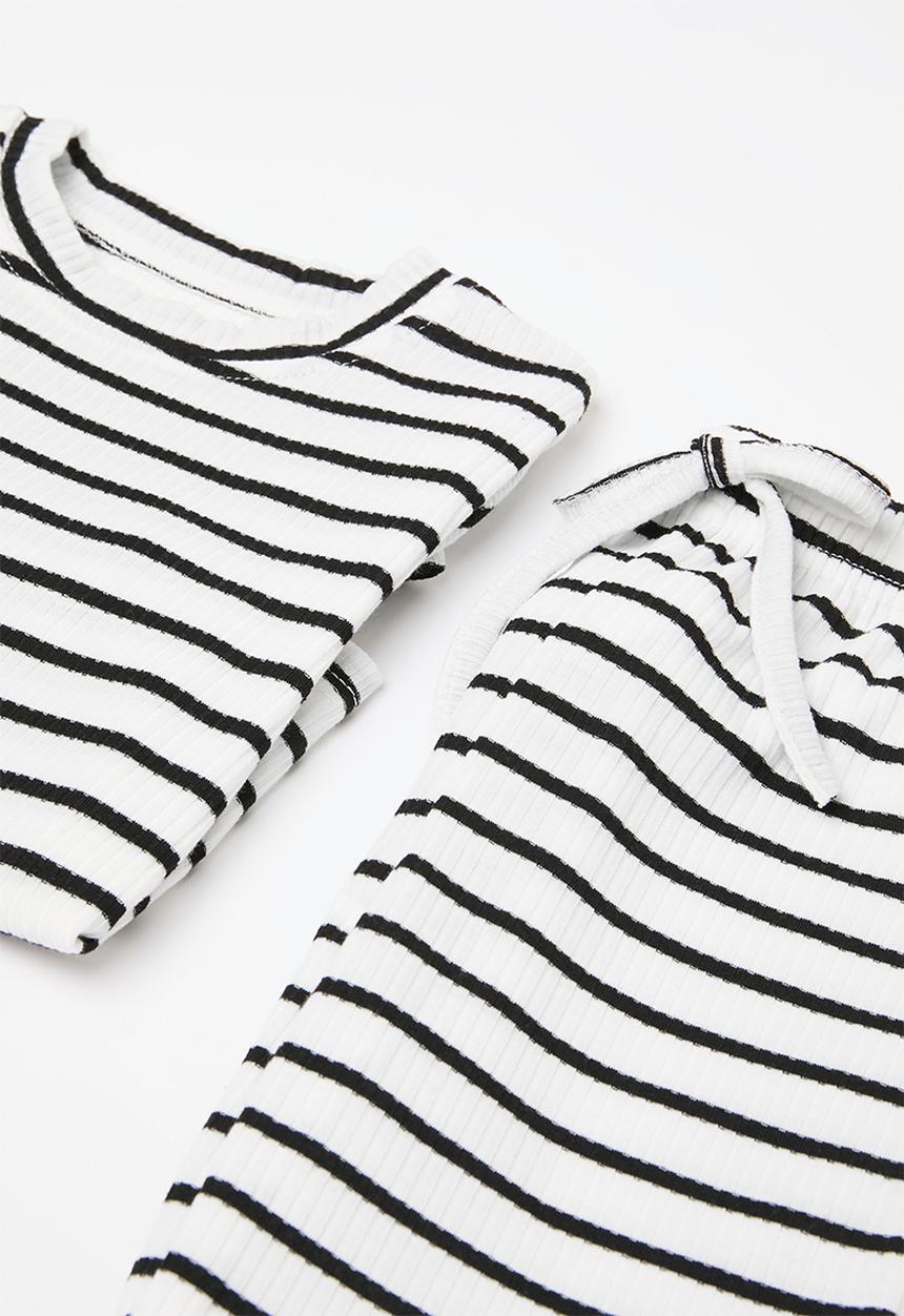 Pop Candy - Striped lounge set - black & white