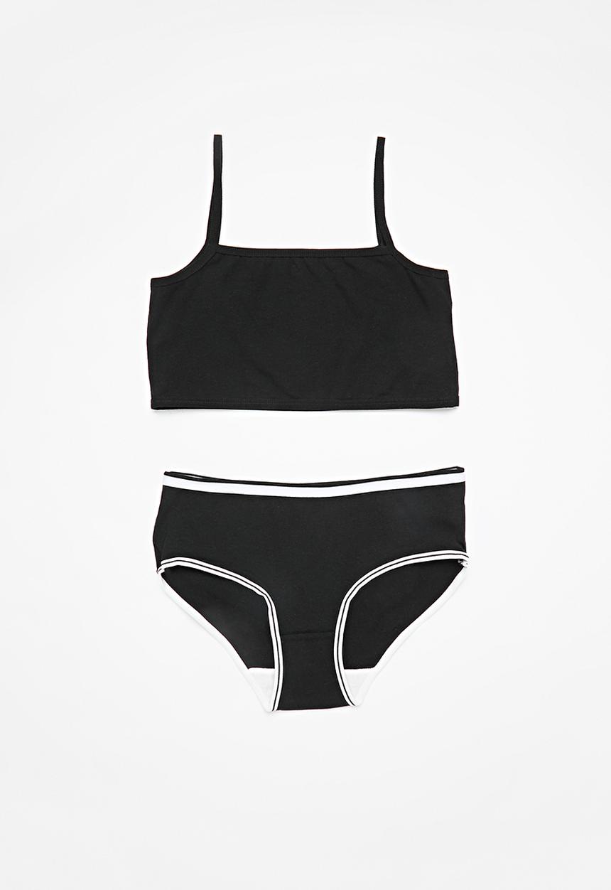 Pop Candy - Bra & brief set-black