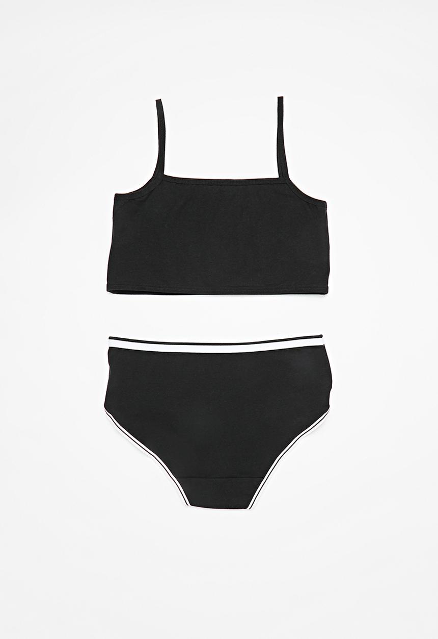Pop Candy - Bra & brief set-black