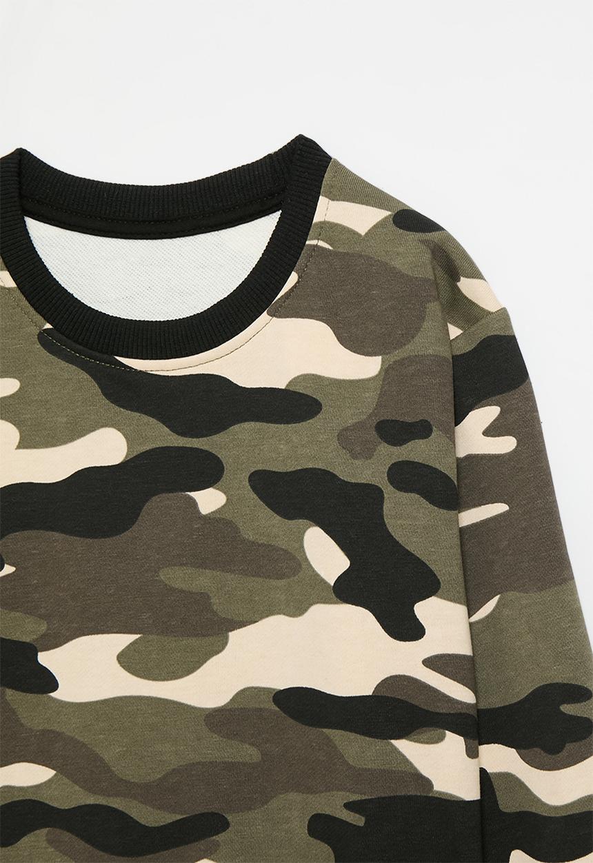 Pop Candy - Camo print sweat top - multi