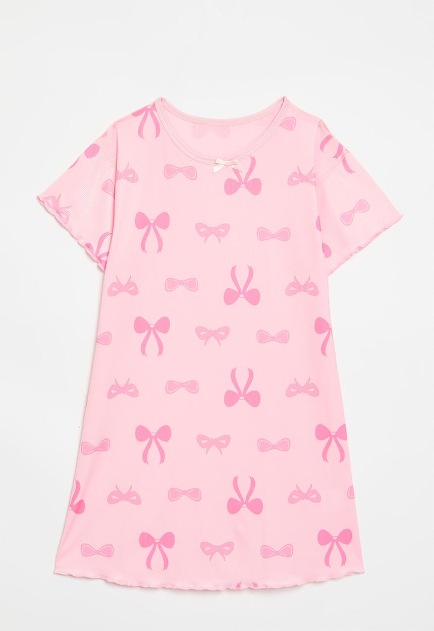 Pop Candy - Bow print night dress - pink