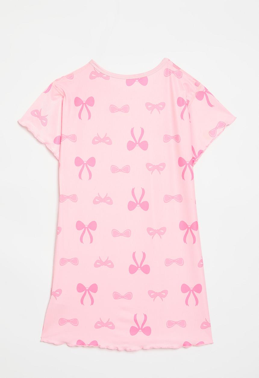 Pop Candy - Bow print night dress - pink