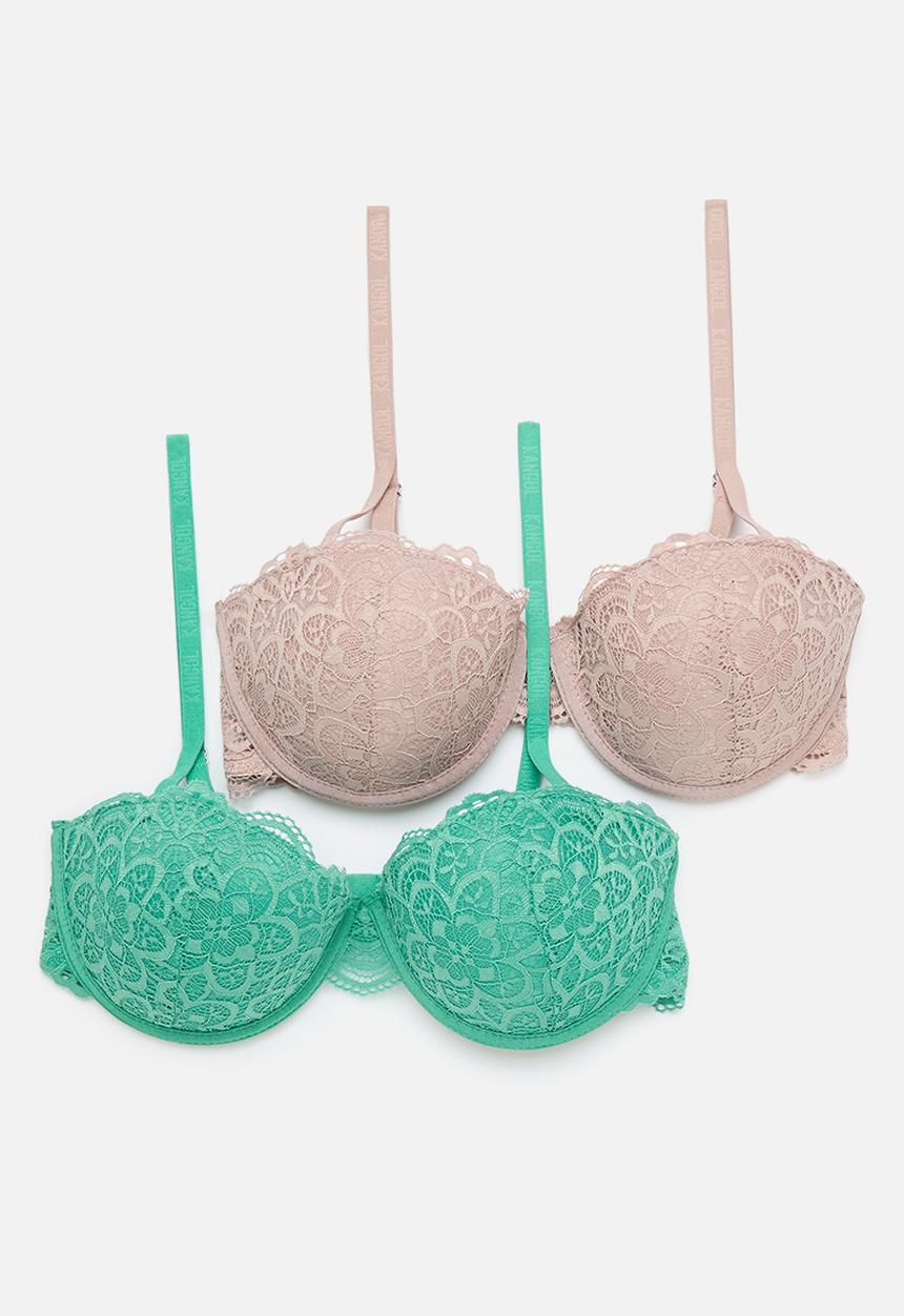 KANGOL - 2 Pack lace multiway - jade/mocca