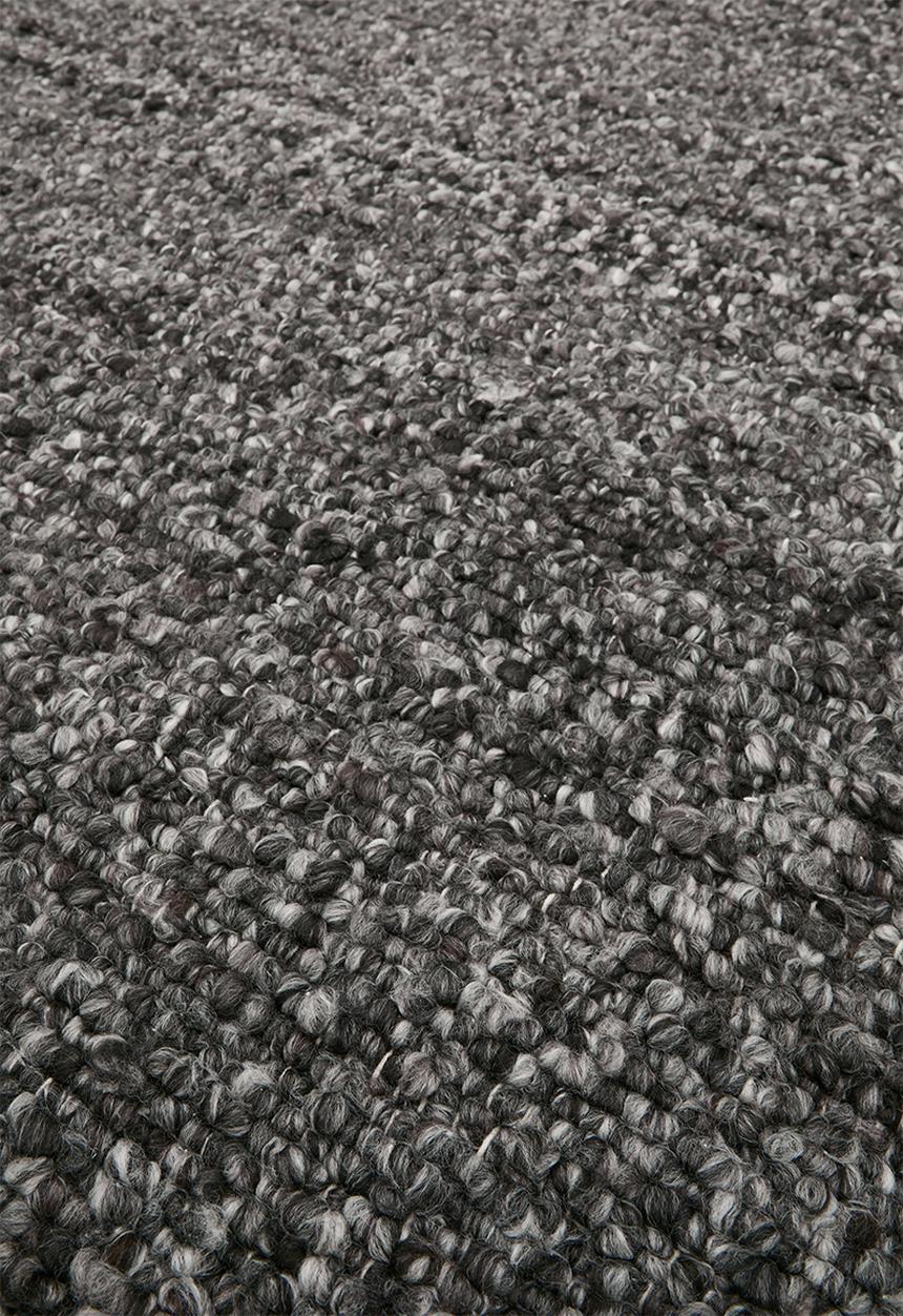 Sixth Floor - Handwoven Tufted Cotton Blend Rug - Charcoal