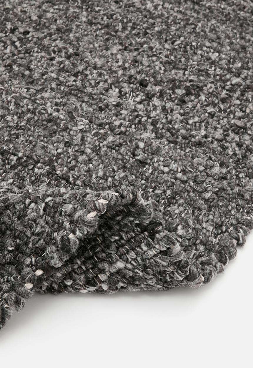 Sixth Floor - Handwoven Tufted Cotton Blend Rug - Charcoal