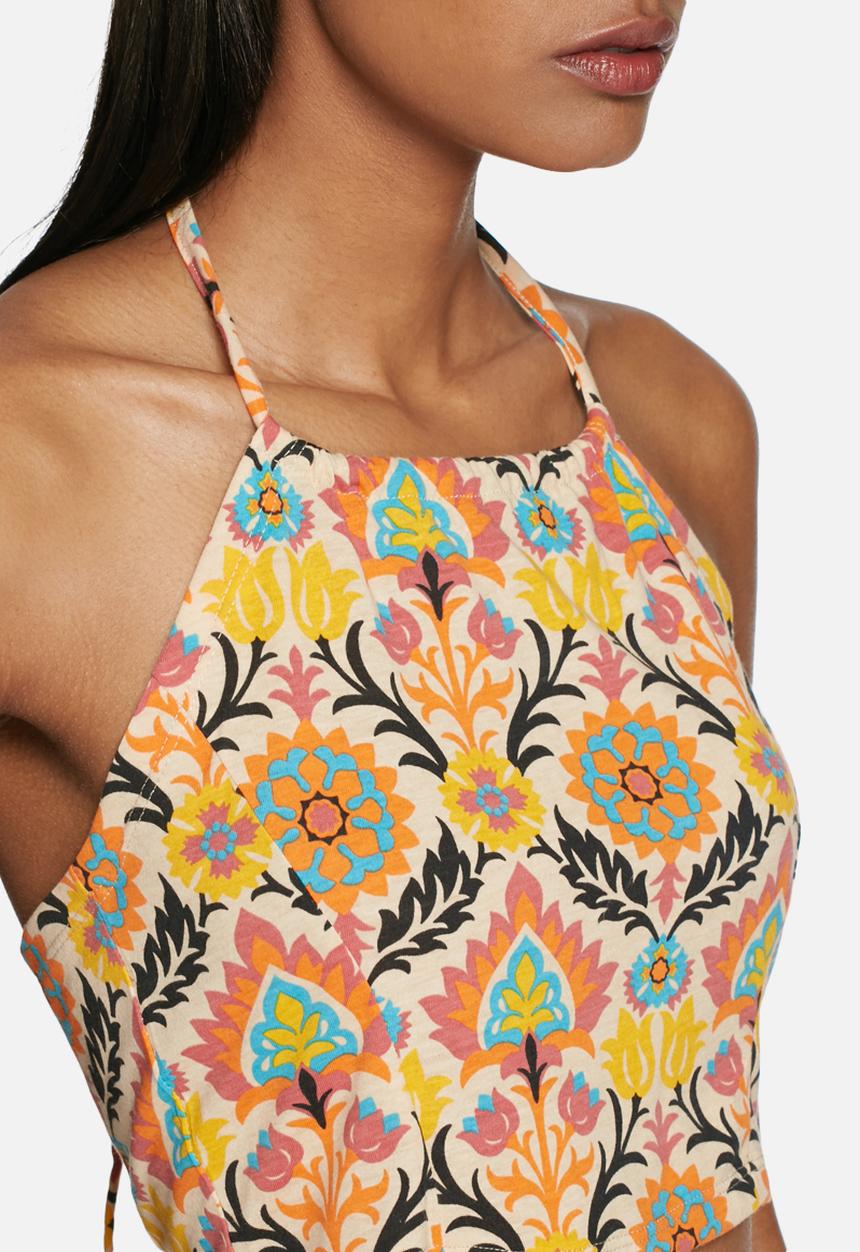 Noisy May - Sienna hartal neck crop top