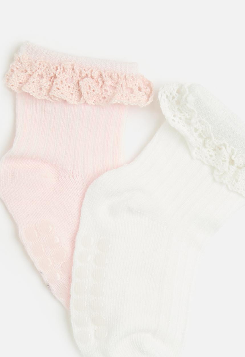 Pop Candy - 2 Pack frilled sock set - multi