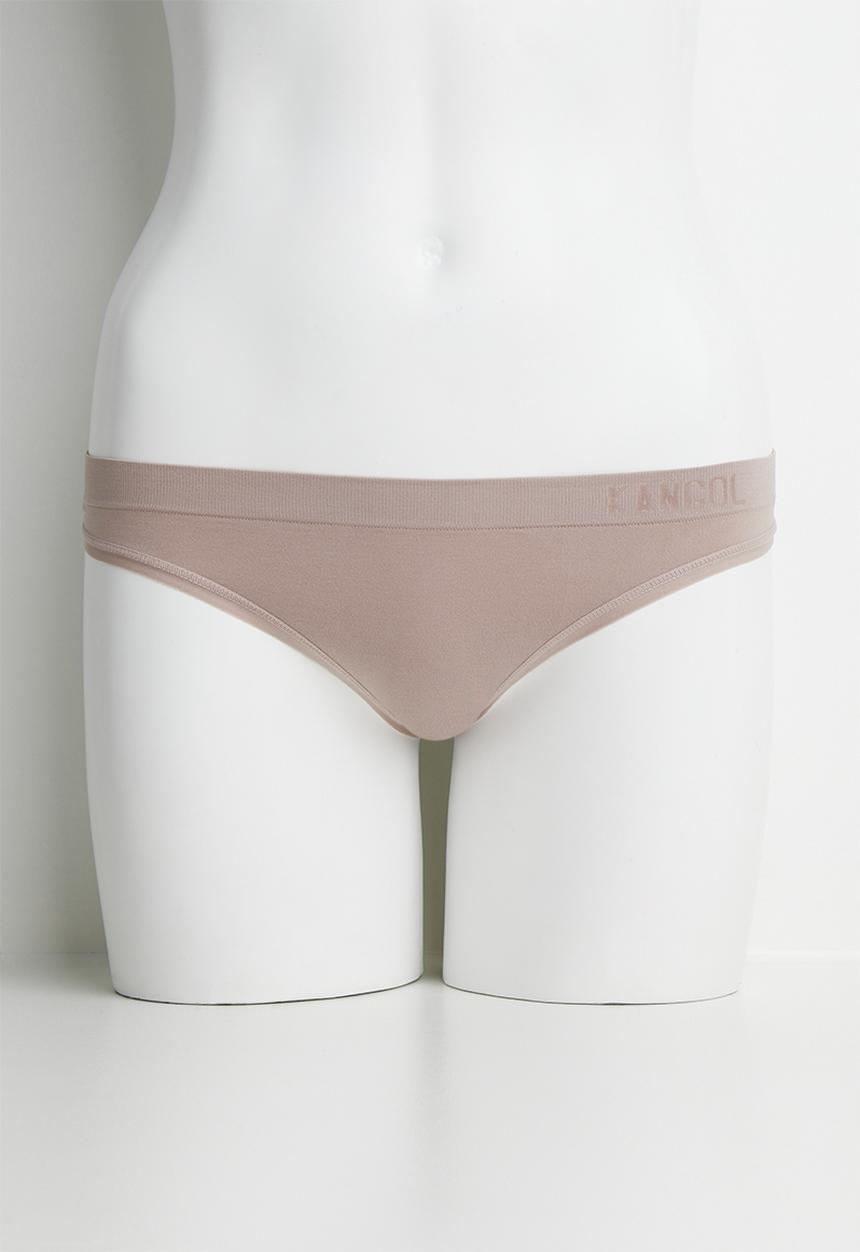 KANGOL - 3 pack seamless thongs - jade/nude/charcoal