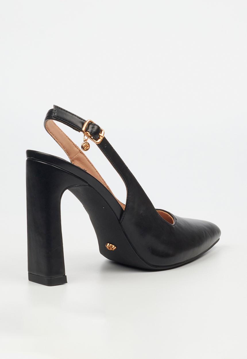 Miss Black - Nala 1 slingback block heel - black