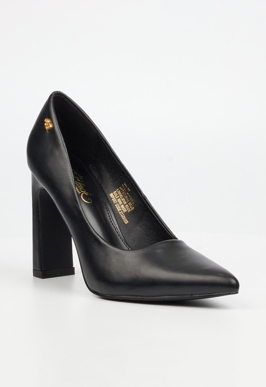 Miss Black - Nala 2 block heel court - black