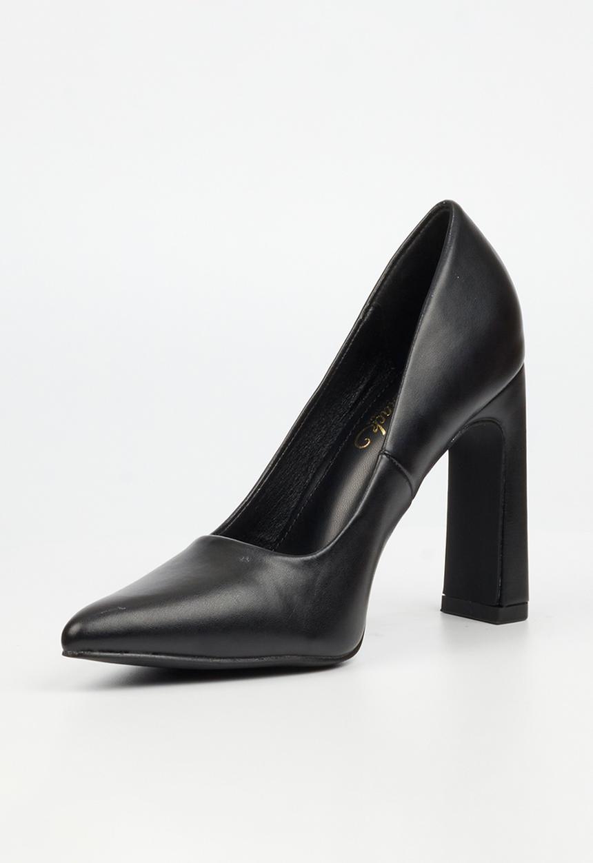 Miss Black - Nala 2 block heel court - black